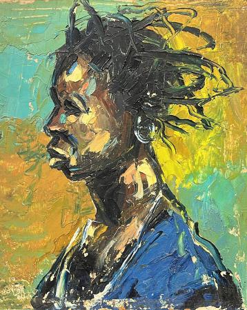 Quadro di  Anonimo Figura  - olio faesite 